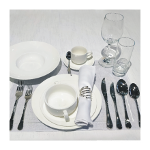 15PCS Wholesale Custom Logo Tabeware Hotel Ceramic Dinnerware Set